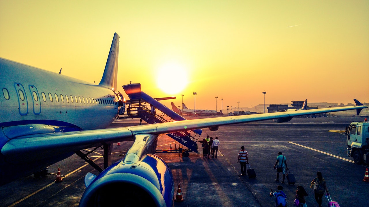 Aircraft on runway