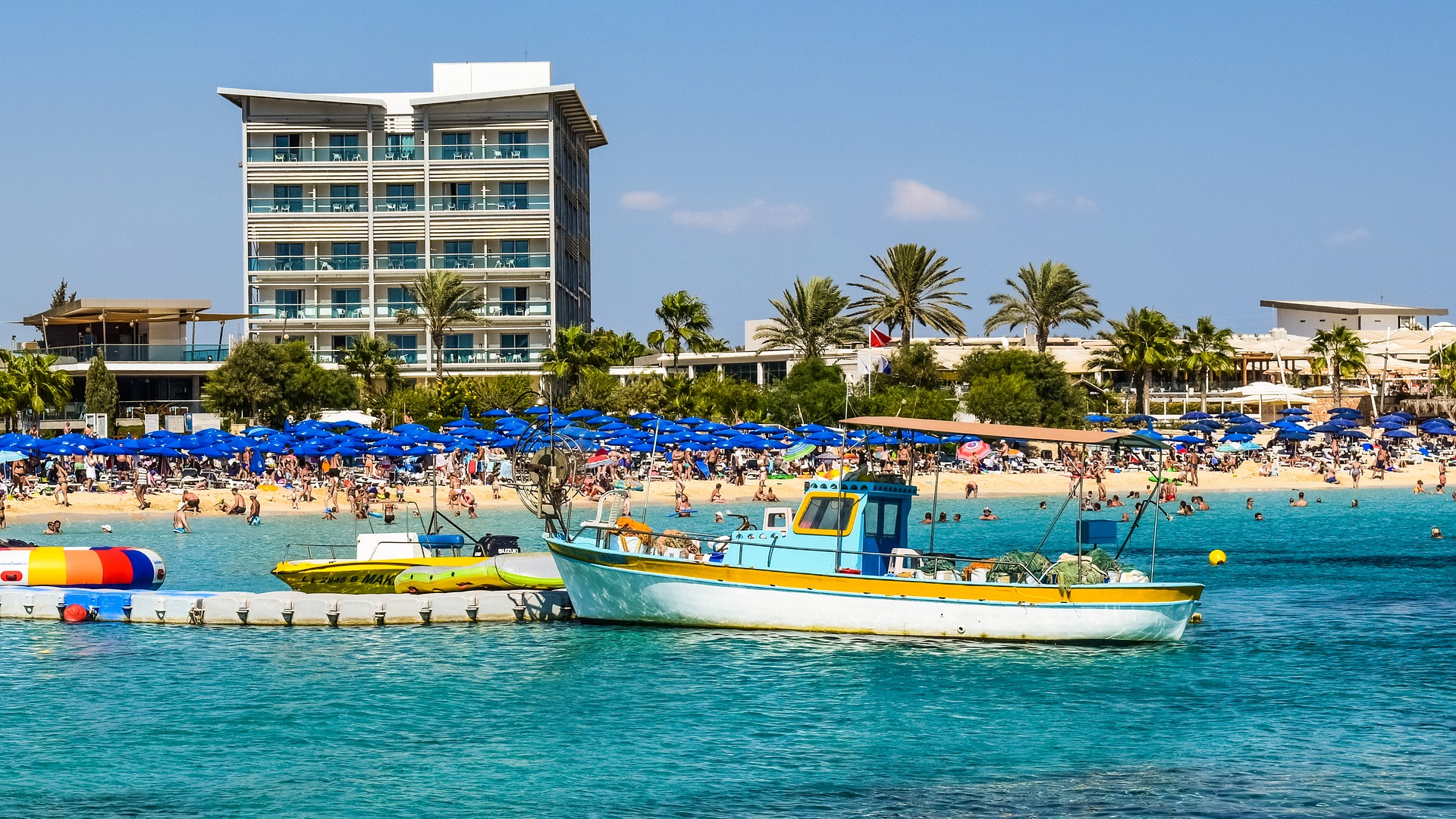 Ayia Napa hotel and beach