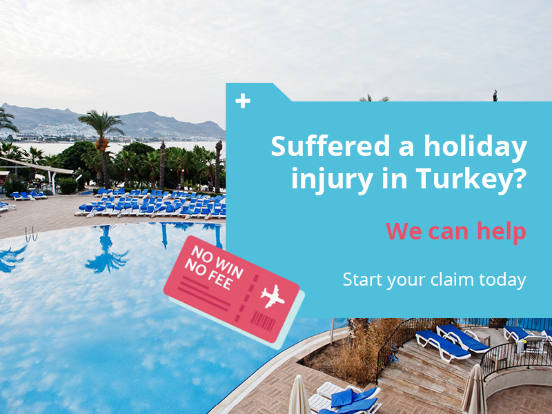 A call to action image asking readers to reach out to Holiday Claims Bureau if they have obtained a holiday injury