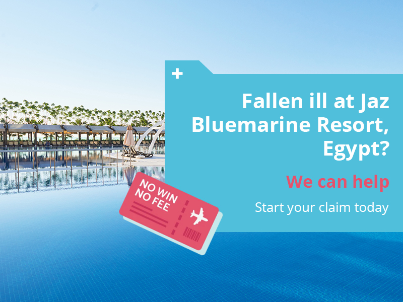 A pool at Jaz Bluemarine in Egypt