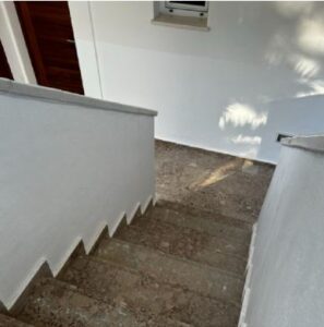 An image of a marble staircase in Ibiza